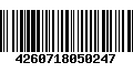 Código de Barras 4260718050247