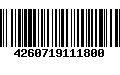 Código de Barras 4260719111800