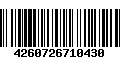 Código de Barras 4260726710430