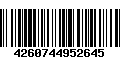 Código de Barras 4260744952645