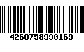 Código de Barras 4260758990169