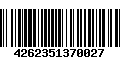 Código de Barras 4262351370027