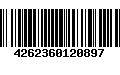 Código de Barras 4262360120897