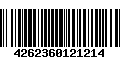 Código de Barras 4262360121214