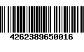 Código de Barras 4262389650016