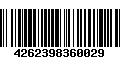 Código de Barras 4262398360029