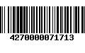 Código de Barras 4270000071713