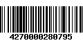 Código de Barras 4270000280795