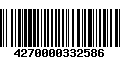 Código de Barras 4270000332586