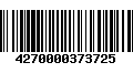 Código de Barras 4270000373725