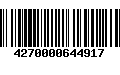 Código de Barras 4270000644917