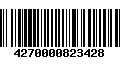 Código de Barras 4270000823428