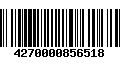 Código de Barras 4270000856518