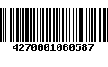 Código de Barras 4270001060587