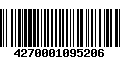 Código de Barras 4270001095206