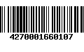 Código de Barras 4270001660107