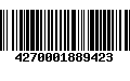 Código de Barras 4270001889423