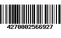 Código de Barras 4270002566927