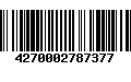 Código de Barras 4270002787377