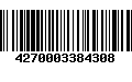 Código de Barras 4270003384308