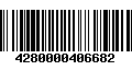 Código de Barras 4280000406682