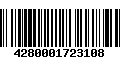 Código de Barras 4280001723108