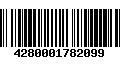 Código de Barras 4280001782099