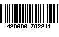 Código de Barras 4280001782211