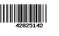 Código de Barras 42825142