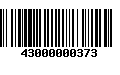 Código de Barras 43000000373