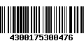 Código de Barras 4300175300476