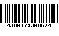 Código de Barras 4300175300674