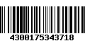 Código de Barras 4300175343718