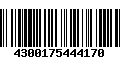 Código de Barras 4300175444170