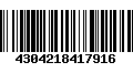 Código de Barras 4304218417916