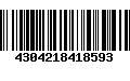 Código de Barras 4304218418593