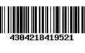 Código de Barras 4304218419521