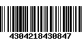 Código de Barras 4304218430847