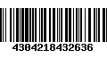 Código de Barras 4304218432636