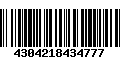 Código de Barras 4304218434777