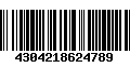 Código de Barras 4304218624789