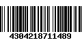 Código de Barras 4304218711489