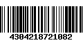 Código de Barras 4304218721082