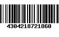 Código de Barras 4304218721860