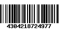 Código de Barras 4304218724977