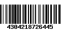 Código de Barras 4304218726445