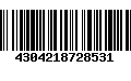 Código de Barras 4304218728531