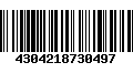 Código de Barras 4304218730497