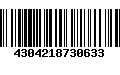 Código de Barras 4304218730633