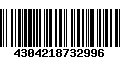 Código de Barras 4304218732996